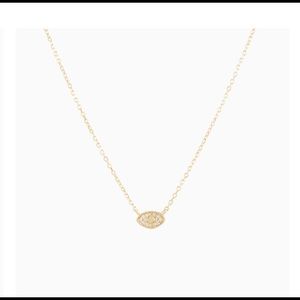 MEJURI Diamond Pave evil eye Necklace